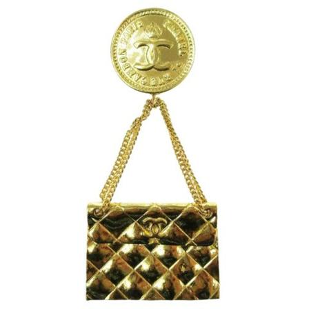 Chanel Vintage Pre-owned Metal chanel-smykker Gul, Dame Vintage Smykker, Størrelse: ONE Size