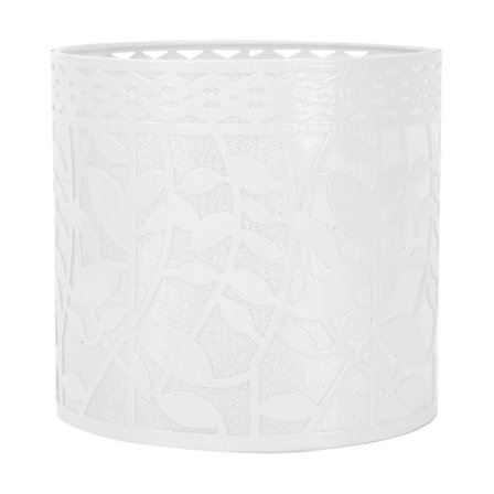 1 st Lampa Skärm för Ljuskrona Skrivbordslampa Enkel Lampa Skärm i Järnkonst Vit 26-27s[D]