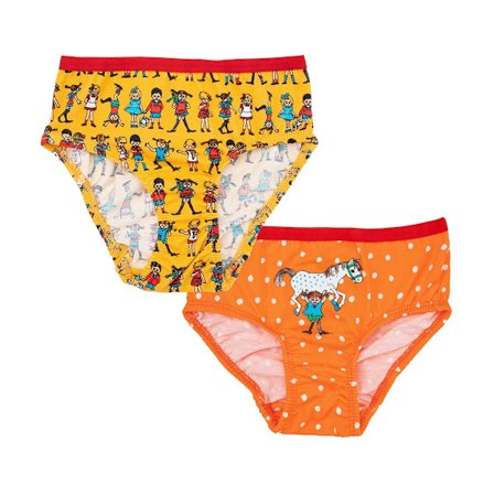 Pippi Longstocking - Pippi and Friends Underwear 2-Pack, Multiple Colors