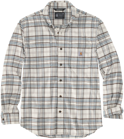 Carhartt Workwear Carhartt M's Midweight Flannel L/S Plaid Shirt Malt