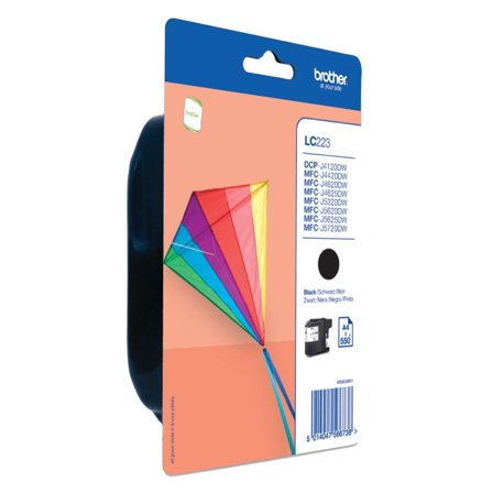 Brother LC223BKBP - svart - original - blekkpatron