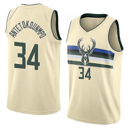 Milwaukee Bucks #34 Giannis Antetokounmpo baskettröja L L