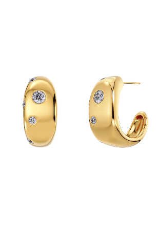 Edblad Selena Hoops L Gold Smycken & klockor Dam Guld ONESIZE