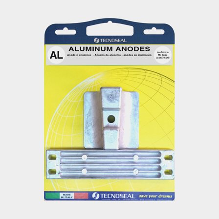 Aluminiumanodekit Tecnoseal, voor buitenboordmotor, geschikt voor Yamaha 300 - 350 pk