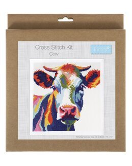 Brodeikit Billede Farverig ko - Groves