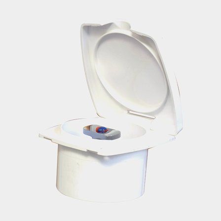 Shower mixer boat for built-in installation New Edge, 3/8" G (BSP), plastic, white