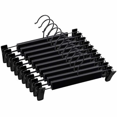 10-pack byxhängare - halkfri design för kjolar, byxor, jeans