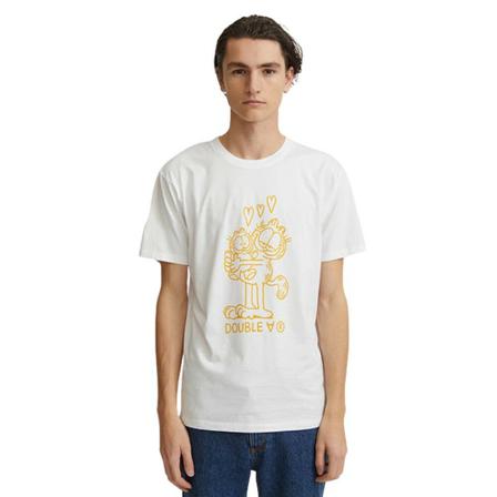 Wood Wood T-shirt Hvid, Herre T-shirts, Størrelse: XL