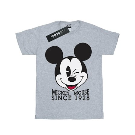 Disney Boys Mickey Mouse Sedan 1928 T-shirt 7-8 år Sports Grå
