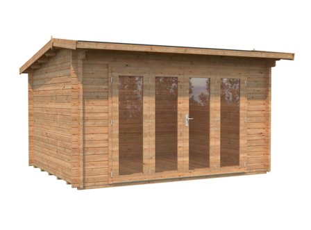 Palmako Ines Stuga 11,7 m²/inv. 11,1 m², brun impregnerad, Stugor & förråd