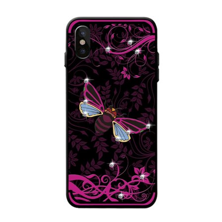 NXE iPhone X TPU-Skal - Rose Bee