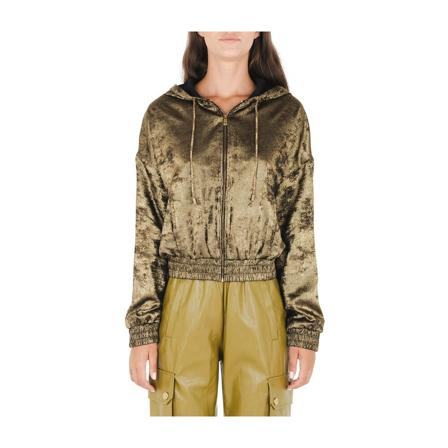 Pinko Zip-throughs Gul, Dame Striktrøjer og sweatere