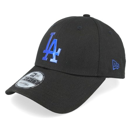 New Era - MLB Svart adjustable Keps - Los Angeles Dodgers Foil Logo 9FORTY Black Adjustable @ Hatstore