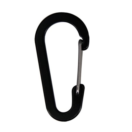 Kevyet alumiiniset karabiinihakaset, 4 kpl:n sarja, jousihaka, pienet karabiinit