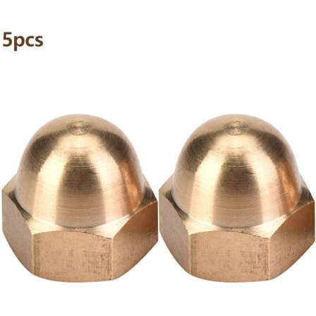 Mässing Ekorrnötter Set Dome Head Cap Hex Nut Set Fordon Fästelement (M12 5st)