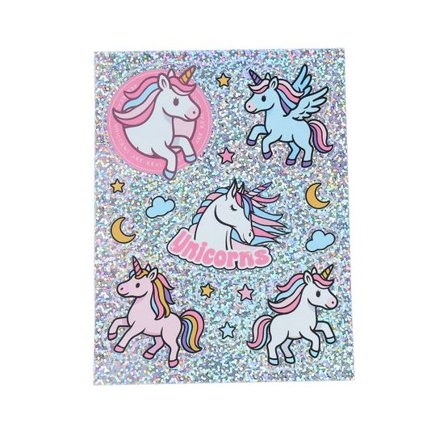Unicorns - Grå Tillbehör - Kids Pixie Dust Glitter Unicorn Stickers 2 @ Hatstore