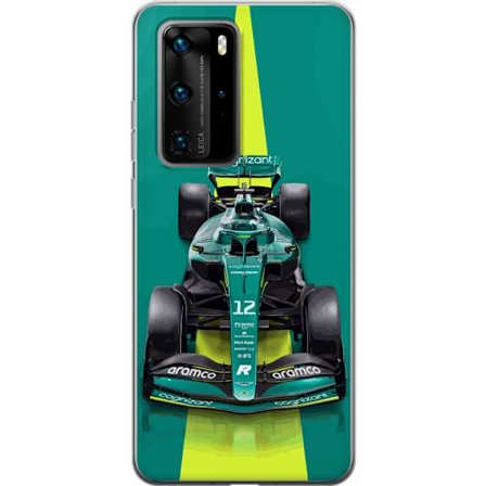 Yhteensopiva Puhelinkuori Huawei Huawei P40 Pro Aston Martinin Formula 1 -auto vihreässä kilpailumuotoilussa, jossa on moderni studiosentuntma