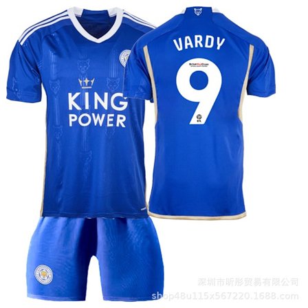 Black Friday-erbjudanden – Spara stort! 2023 Leicester City Hemmatröja Fotbollströja - Vardy
