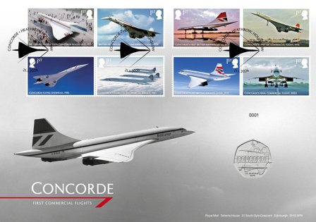 England - Concorde - Møntbrev