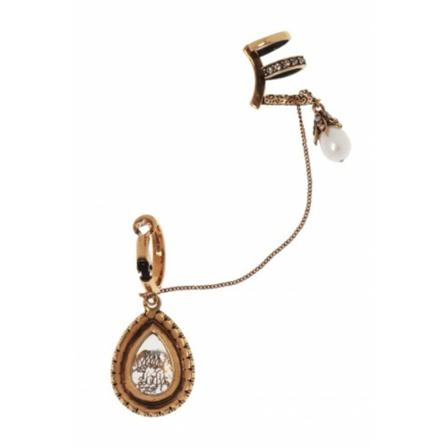 Alexander McQueen Earrings Brun, Dame Øreringe, Størrelse: ONE Size