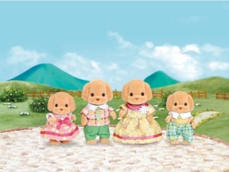 Sylvanian Families Toy-Poodle Familie 4stk
