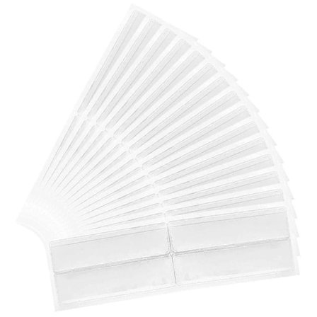 4 ark selvklæbende hyldeetiketholdere klare lommeholdere etiketmærkelommer små kortetiketlommer