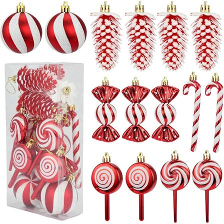 15-delt festdekorationssæt - Festdekorationer - Rød