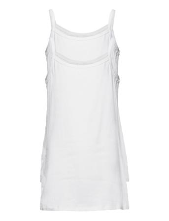 Top T-shirts Sleeveless Hvit Schiesser