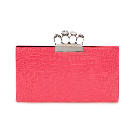 Alexander McQueen, Bag Roze, Dames, Maat:ONE Size,leer