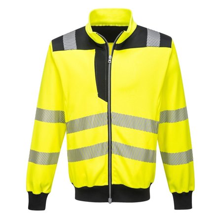 PORTWEST Ziptröja varsel PW370 Hi-Vis Kl 2/3 4XL - Lyreco - Arbetskläder - Varselkläder - Varseltröjor