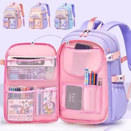 Engros Primær Barn Skole Elev Sekk Lett Barneryggsekk Kawaii Vanntett Skolesekk Stor Kapasitet Sekk for Barn