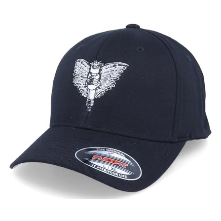 Born To Ride - Schwarz flexfit Cap - Spark Plug Angel Emblem Black Flexfit @ Hatstore