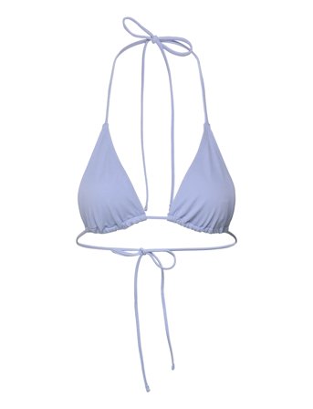 Weekday Strappy Triangle Bikini Top - Blue - M