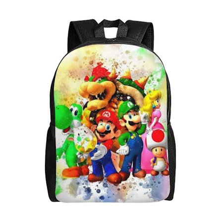Skolesekk Super Mario Ryggsekk Barneskole Ungdomsskole Skolesekk Stor Kapasitet Skuldervesker Casual Daypack Laptopvesker For Gutter Jenter