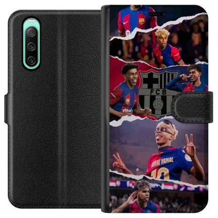 Kompatibelt Plånboksfodral till Sony Sony Xperia 10 IV Yamal Fotboll Spelare Barcelona