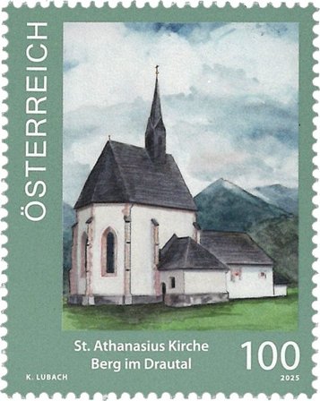 Østrig - St. Athanasius kirken - Postfrisk frimærke