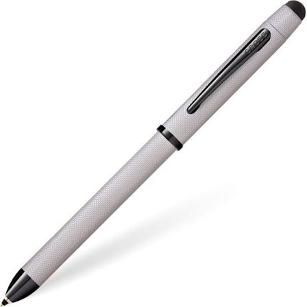 Multifunktionell Stylo Cross Tech3+ Chrome PVD med Stylus och 0.5mm Min
