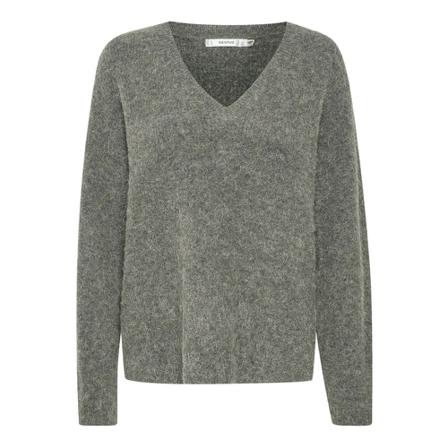 Gestuz Alpha V-pullover Grå, Dame