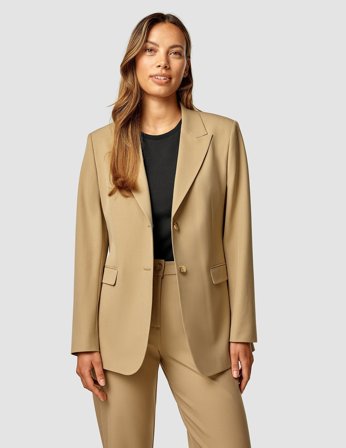 Shaping New Tomorrow - Dame - Women Essential Blazer - Caramel - Regular - Størrelse XL