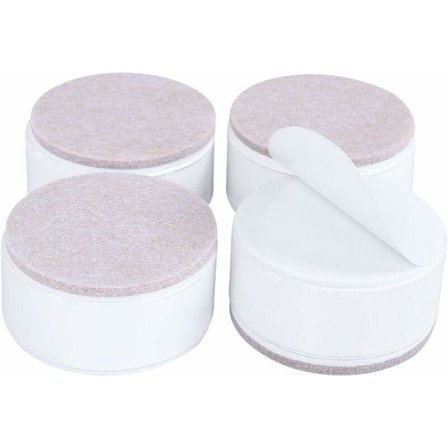 SHINING HOUSE 4 kpl 3 cm korkeat huonekalujen korotuspalat hiiliterästä, itseliimautuvat huonekalujen korotuspalat, 6 cm leveys sohville tuoleille 