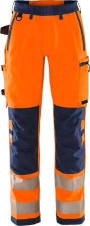 Fristads 2665 GSTP Arbetsbyxa varsel, orange/marinblå Varsel, Orange/Marinblå, Kläder