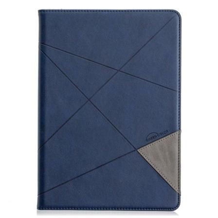 Læderetui med geometrisk mønster til iPad 10.2 (2021)/(2020)/(2019)/Air 10,5 tommer (2019)/Pro 10,5 tommer (2017) - Blå Blue
