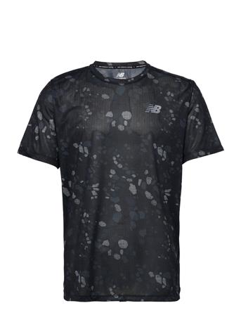 Printed Impact Run Short Sleeve T-shirts Short-sleeved Multi/mønstret New Balance