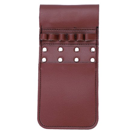 Bærbar PU Læder Kogger 6 stk. Pile Taljeholder Taske Bue Skydning Udstyr Brun