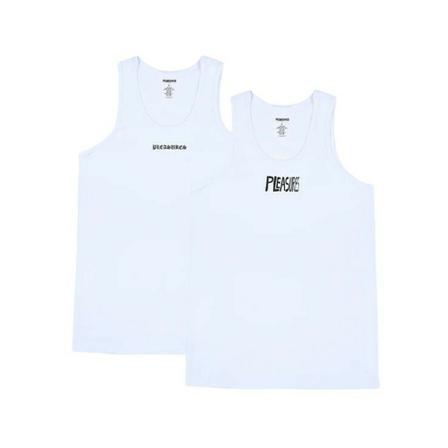 Pleasures, Koszulka męska Pleasures Slam Tank Top 2-pack P22F024 Biały, Mężczyzna, Rozmiar: XL