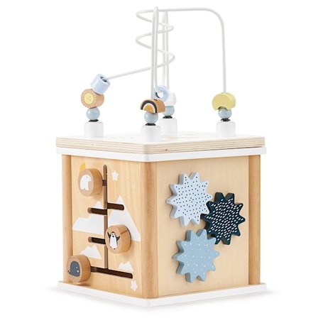 Træ pædagogisk interconnecting Cube - Shape Sorter