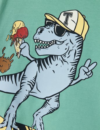 name it Nmmdino Nreg Ss Top Box - Green - 86