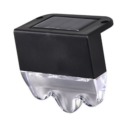 Solcelled Dekklys Utendørs, Vanntette Hage Soltrappelykter, Med Varmt Og Farget Lysmodus, Led Solgjerdelys, Solrekkverklys