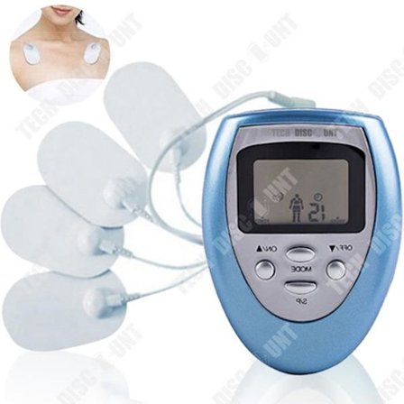 "Nackmassageapparat - TD - 10 Intensiteter - 8 Lägen - Blå - Bärbar - Energisparande"