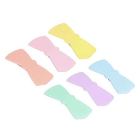 6 stk. Farverige Hårspænder Metal Piger Snap Barrettes Hårnåle Tilbehør Til Børn